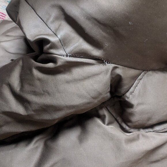 Soia & Kyo Mid Length Down Parka Coat, Chocolate Brown Size Small - Picture 8 of 9